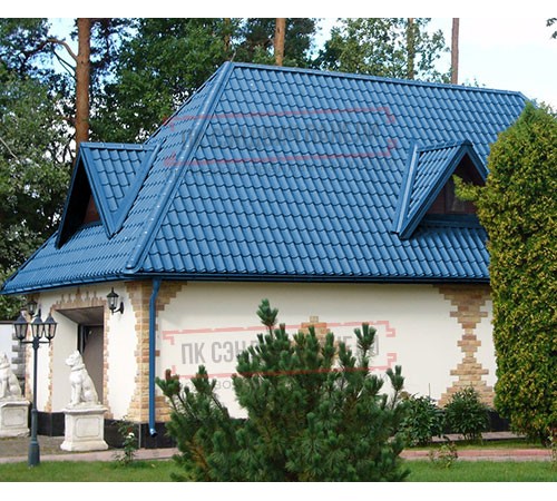 Металлочерепица Ламонтерра X RAL5015 Полиэстер-0.5