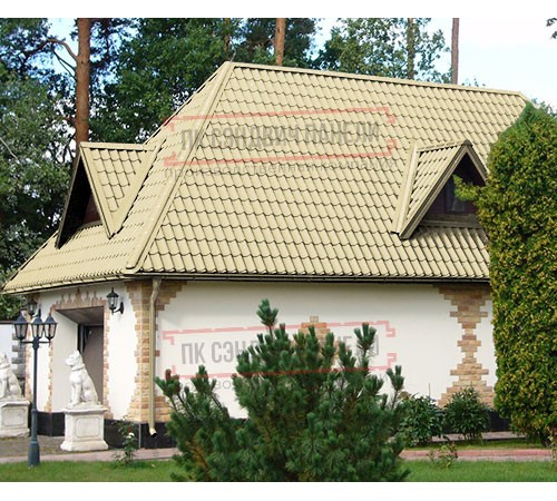 Металлочерепица Ламонтерра X RAL1014 Norman-0.5