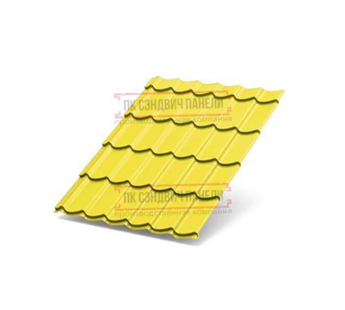 Металлочерепица Ламонтерра X RAL1018 Norman-0.5