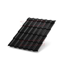 Металлочерепица Супермонтеррей RAL9005 Viking E-0.5