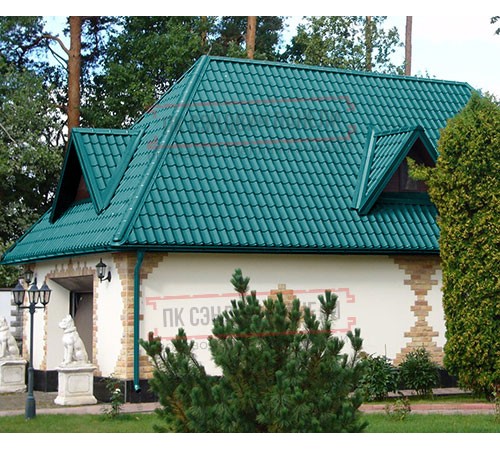 Металлочерепица Ламонтерра X RAL5021 Полиэстер-0.5