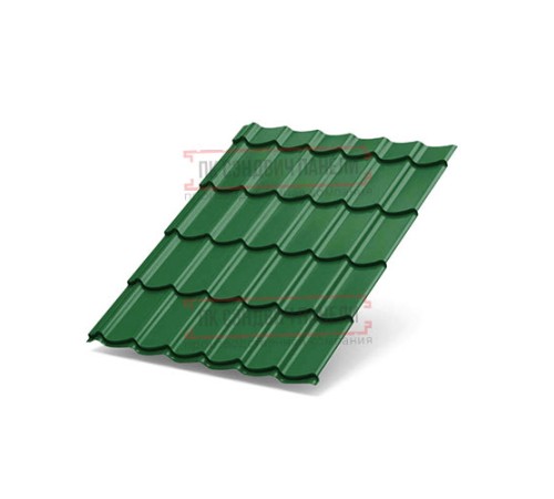 Металлочерепица Ламонтерра X RAL6002 Полиэстер-0.5