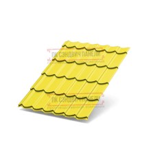 Металлочерепица Супермонтеррей RAL1018 Norman-0.5