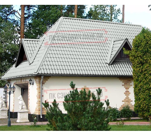 Металлочерепица Ламонтерра X RAL7035 Полиэстер-0.5