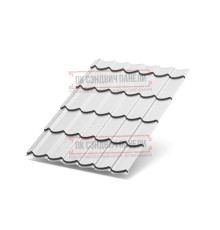 Металлочерепица Ламонтерра X RAL9003 Norman-0.5