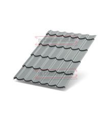 Металлочерепица Супермонтеррей RAL7004 Norman-0.5