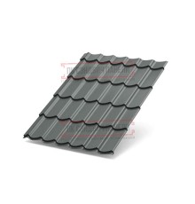 Металлочерепица Супермонтеррей RAL7005 Полиэстер-0.45