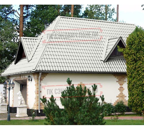 Металлочерепица Ламонтерра X RAL9010 Пластизол-0.5