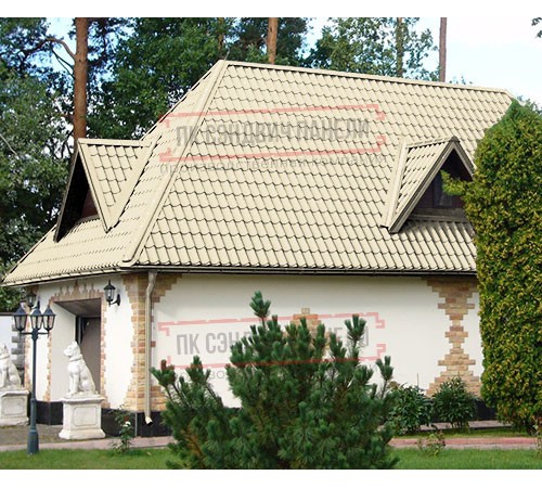 Металлочерепица Ламонтерра X RAL1015 Полиэстер-0.45