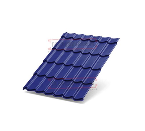 Металлочерепица Супермонтеррей RAL5002 Norman-0.5