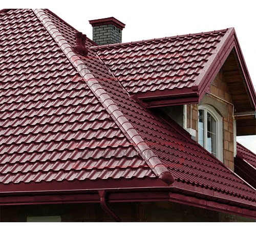 Металлочерепица Трамонтана-S RAL3005 Norman-0.5