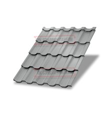 Металлочерепица Трамонтана-SL RAL9006 Norman-0.5