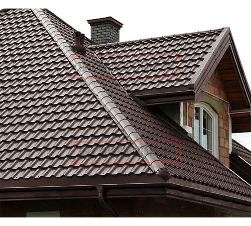 Металлочерепица Трамонтана-X RAL8017 PURMAN-0.5