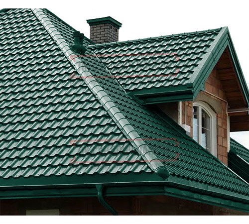 Металлочерепица Трамонтана-M RAL6005 PURMAN-0.5