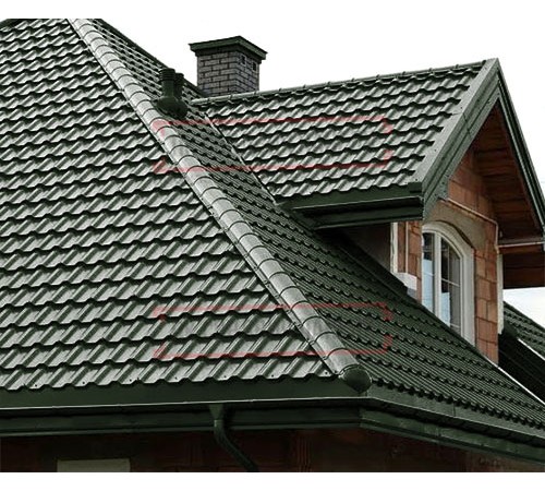 Металлочерепица Трамонтана-ML RAL6007 Viking E-0.5