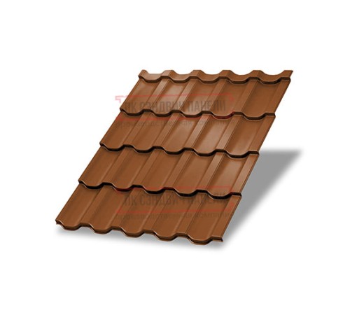 Металлочерепица Трамонтана-XL Argillite PURMAN-0.5