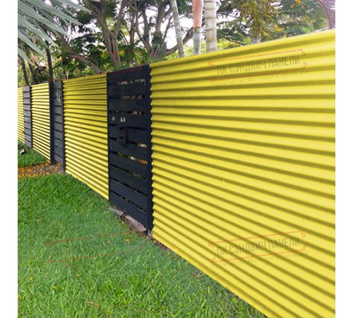 Профилированный лист МП18х1100 Полиэстер RAL-1018-0.45