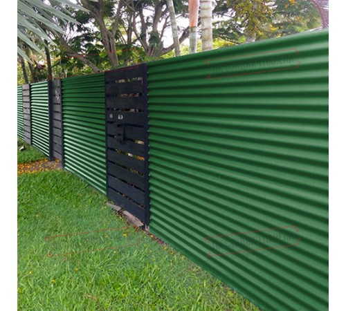 Профилированный лист МП18х1100 Полиэстер RAL-6002-0.45