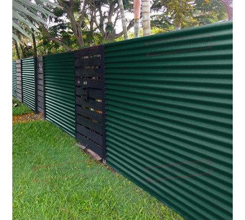 Профилированный лист МП18х1100 Полиэстер RAL-6005-0.45