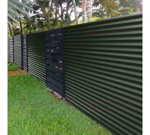 Профилированный лист МП18х1100 Викинг RAL-6007-0.45