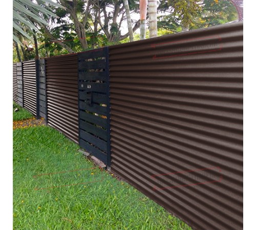 Профилированный лист МП18х1100 Полиэстер RAL-8017-0.45