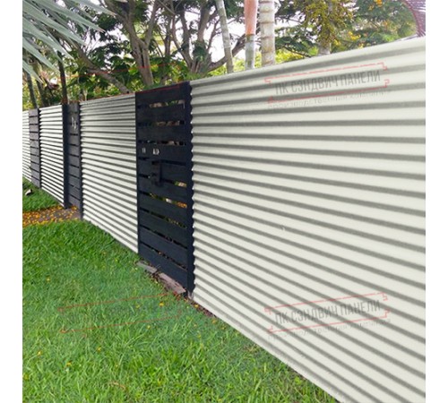 Профилированный лист МП18х1100 Полиэстер RAL-9003-0.45