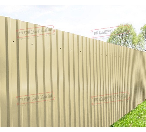 Профилированный лист МП20х1100 Полиэстер RAL-1014-0.4