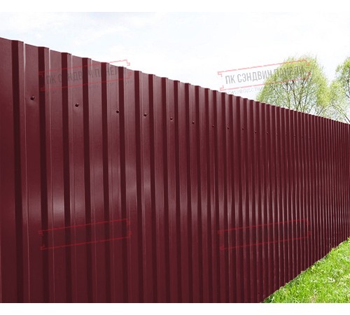 Профилированный лист МП20х1100 PURMAN-3005-0.5