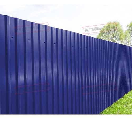 Профилированный лист МП20х1100 Norman RAL-5002-0.5