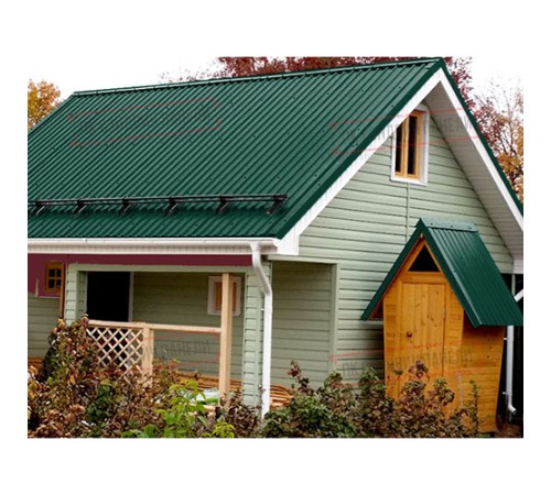 Профнастил МП20-1100 Призма RAL-6005-0.5