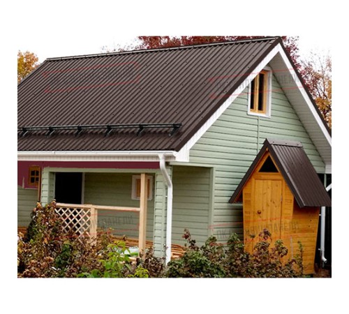 Профнастил МП20-1100 Призма RAL-8017-0.5