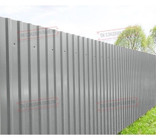 Профилированный лист МП20х1100 Полиэстер RAL-9006-0.45