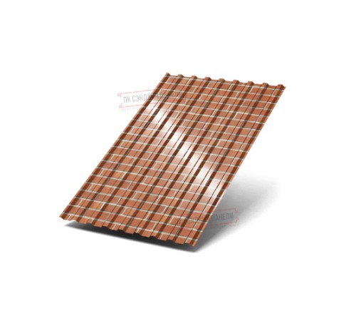 Профилированный лист МП20х1100 ECOSTEEL-Кирпич-0.5