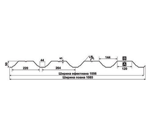 Перфорированный профнастил Т50-0,65 Алюцинковый