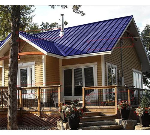 Профнастил ММ35-1000 Norman RAL5002-0.5