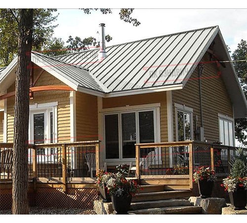 Профнастил ММ35-1000 Полиэстер RAL9002-0.7