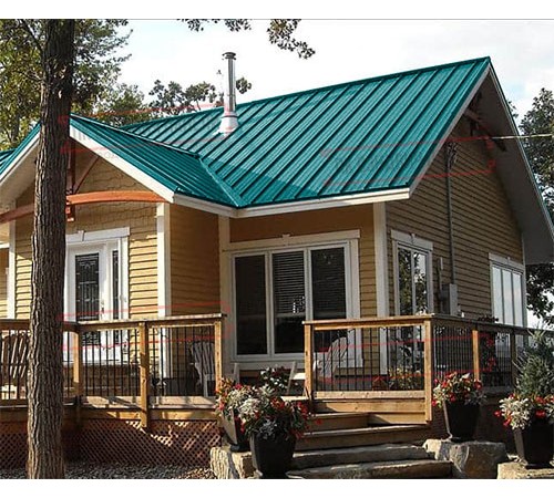 Профнастил ММ35-1000 Полиэстер RAL5021-0.4