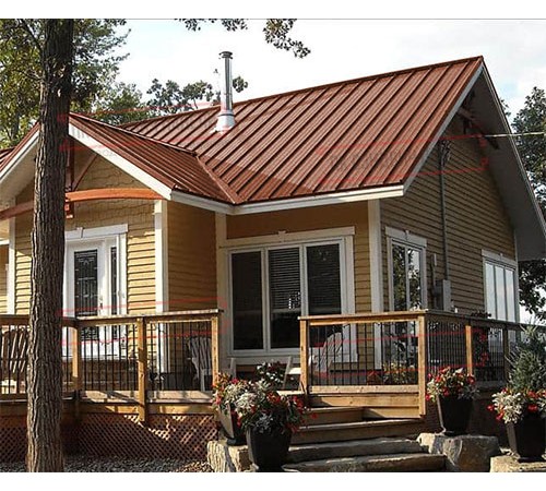 Профнастил ММ35-1000 Viking RAL8004-0.5