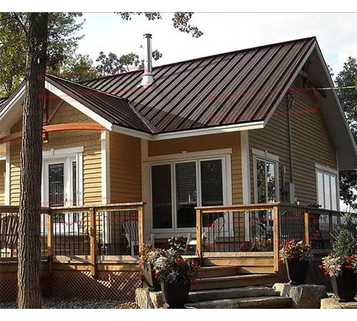 Профнастил ММ35-1000 Viking RAL8017-0.45