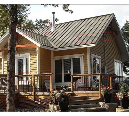 Профнастил ММ35-1000 Полиэстер RAL1035-0.5