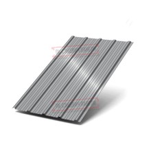 Профнастил ММ35-1000 Полиэстер RAL7004-0.8