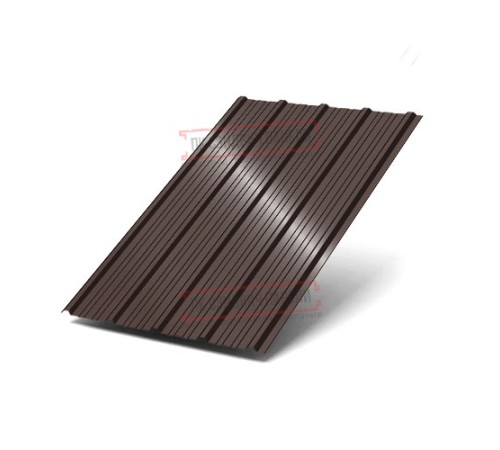 Профнастил ММ35-1000 Полиэстер двухсторонний RAL8017/8017-0.45