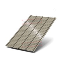 Профнастил ММ35-1000 Полиэстер RAL1035-0.45