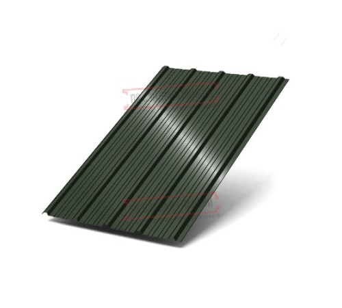 Профнастил ММ35-1000 Viking RAL6007-0.45