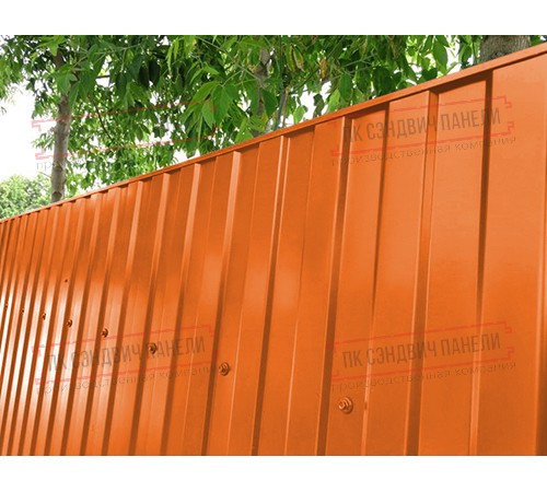 Профилированный лист МП10х1100 Norman RAL2004-0.5