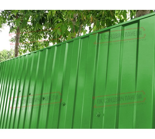 Профилированный лист МП10х1100 Полиэстер RAL6018-0.5