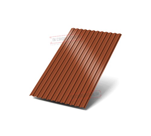 Профилированный лист МП10х1100 Norman RAL8004-0.5