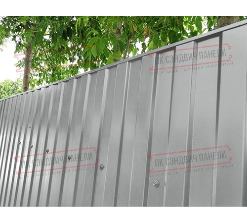 Профилированный лист МП10х1100 Полиэстер RAL9006-0.7