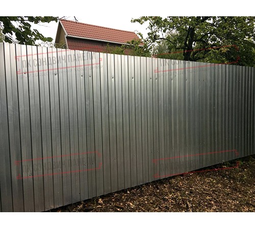 Профилированный лист МП10х1100 Оцинкованный-0.55