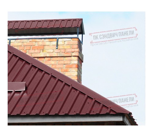 Профнастил МП35-1035 Полиэстер RAL-3005-0.5